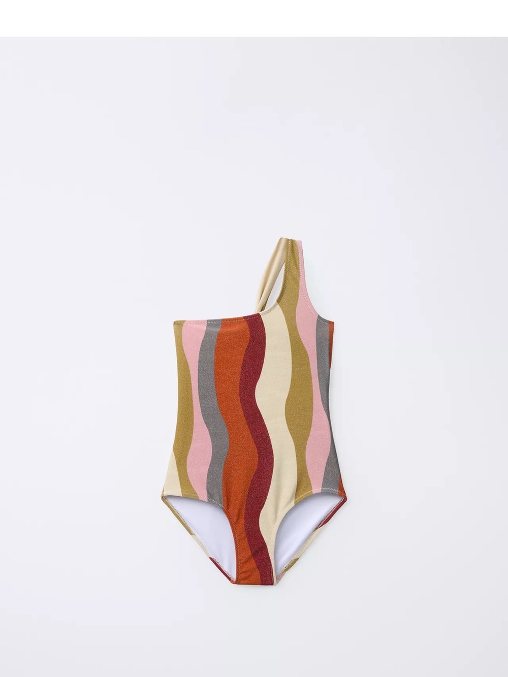 Zara Kids One-Shoulder Swimsuit